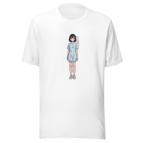 Gigi anime character on white unisex tee — Team JCF Play