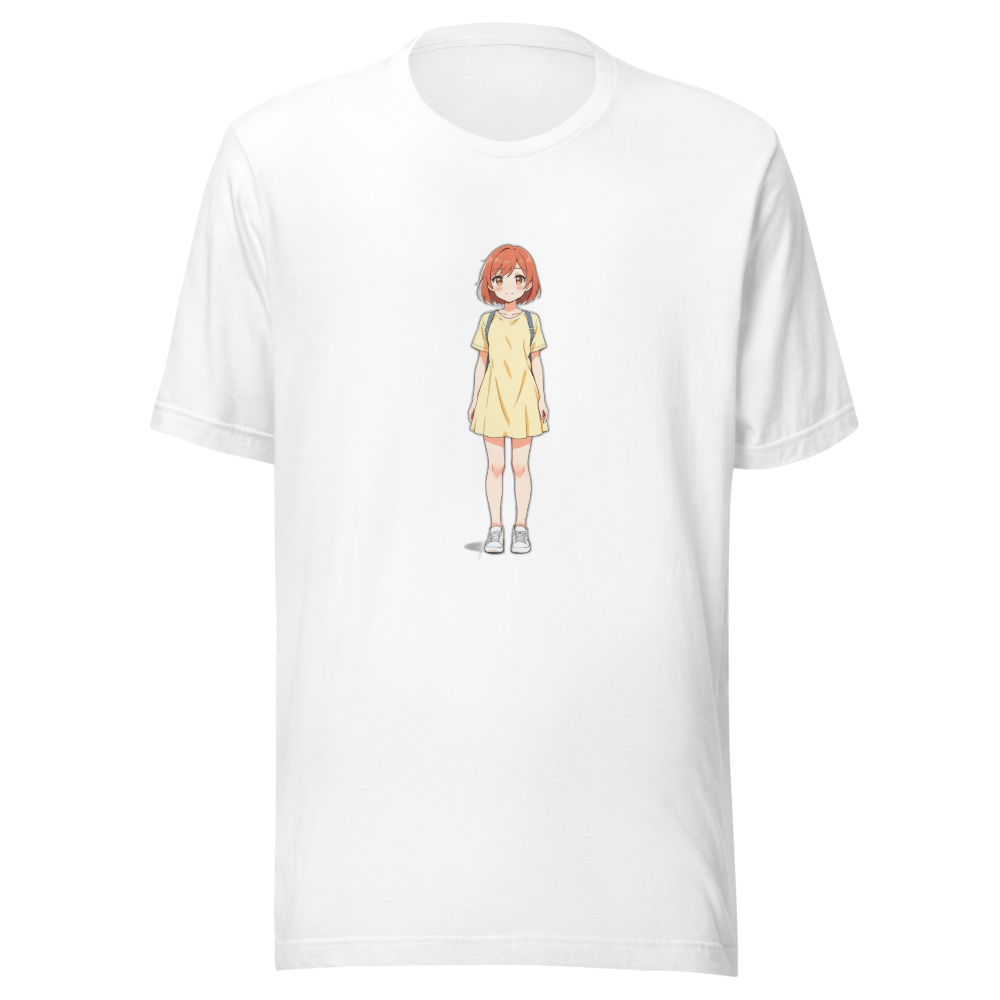 Kerry anime character on white unisex tee — Team JCF Play